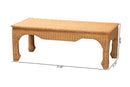 Albion Ming Style Natural Rattan Coffee Table Baxton
