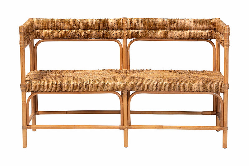 Akane Natural Rattan Bench Baxton
