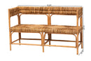 Akane Natural Rattan Bench Baxton