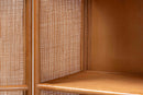 Skylar Natural Rattan Decorative Cabinet Baxton