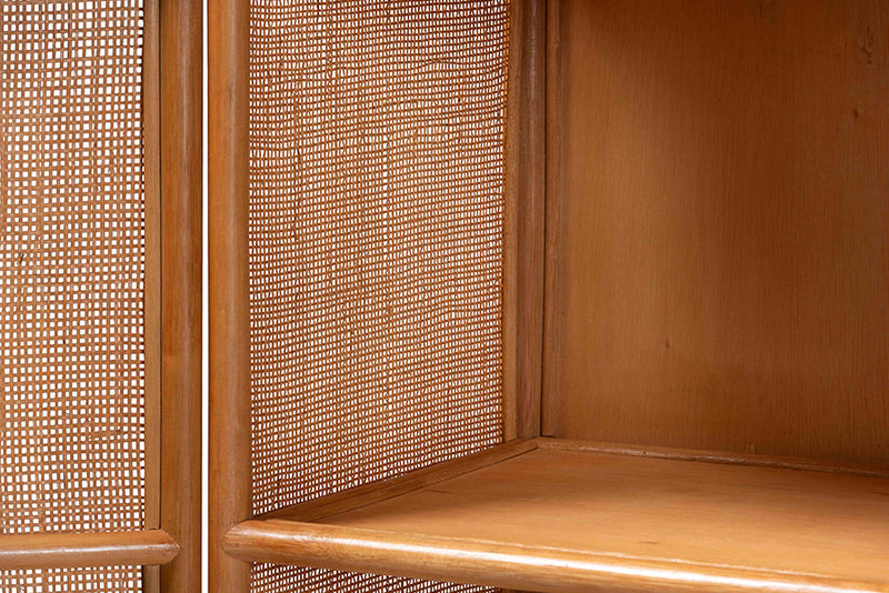 Skylar Natural Rattan Decorative Cabinet Baxton