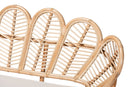 Hartman Natural Rattan Accent Bench with Removable Cushion Baxton