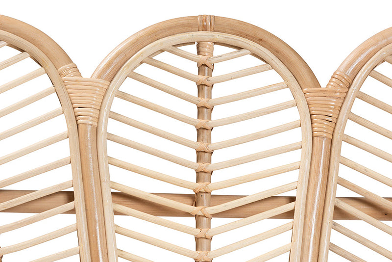 Hartman Natural Rattan Accent Bench with Removable Cushion Baxton