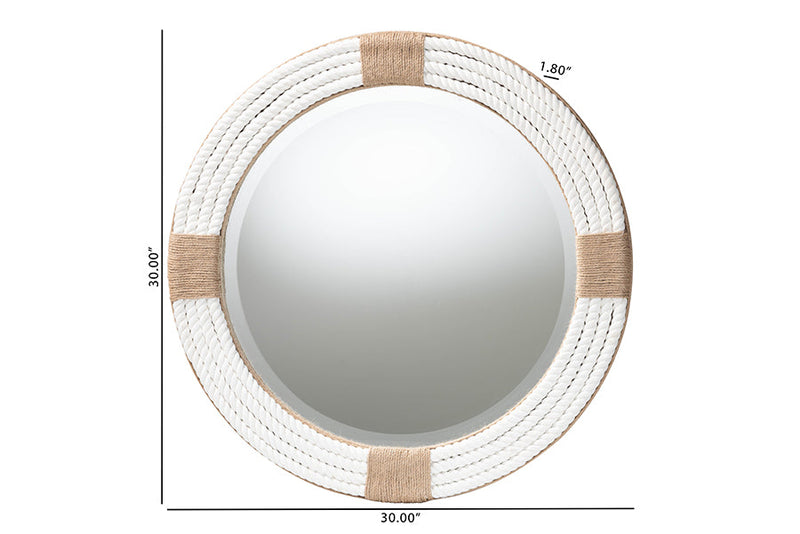Nantai Round Woven Rope Mirror Baxton