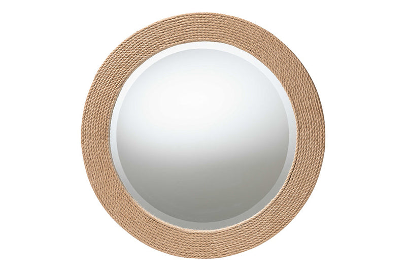 Orianthe Round Woven Rope Mirror Baxton