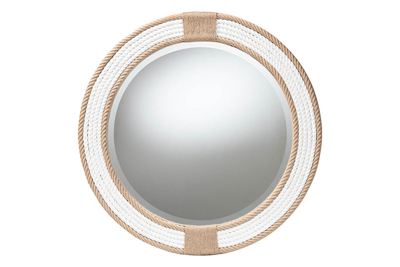 Aiko Round Woven Rope Mirror Baxton