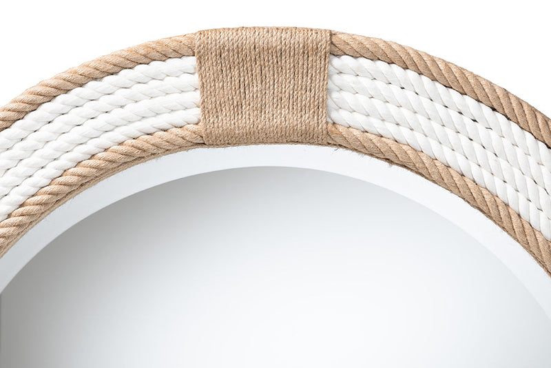 Aiko Round Woven Rope Mirror Baxton