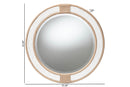 Aiko Round Woven Rope Mirror Baxton
