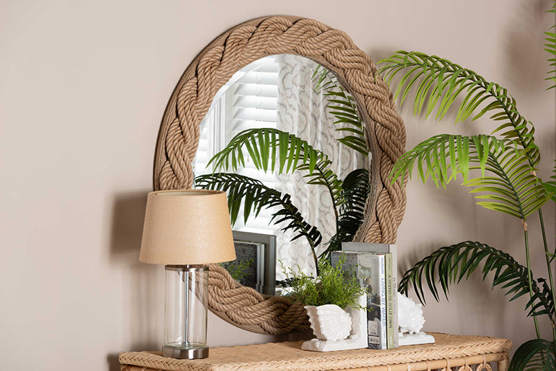 Reiko Braided Rope Mirror Baxton