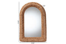 Cherise Natural Rattan Frame Mirror Baxton