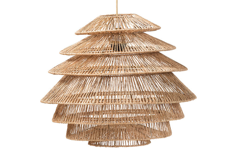 Iskra Handwoven Jute Pendant Lampshade Baxton