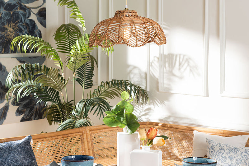 Makoto Natural Rattan Pendant Lampshade Baxton