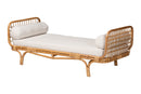 Adita Handwoven Natural Rattan Daybed with Cushion Baxton