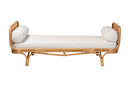 Adita Handwoven Natural Rattan Daybed with Cushion Baxton