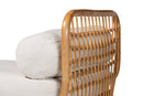 Adita Handwoven Natural Rattan Daybed with Cushion Baxton