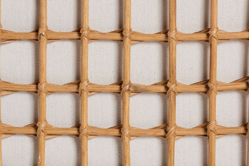 Adita Handwoven Natural Rattan Daybed with Cushion Baxton