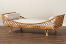 Beacon Handwoven Natural Rattan Daybed with Cushion Baxton