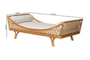 Beacon Handwoven Natural Rattan Daybed with Cushion Baxton