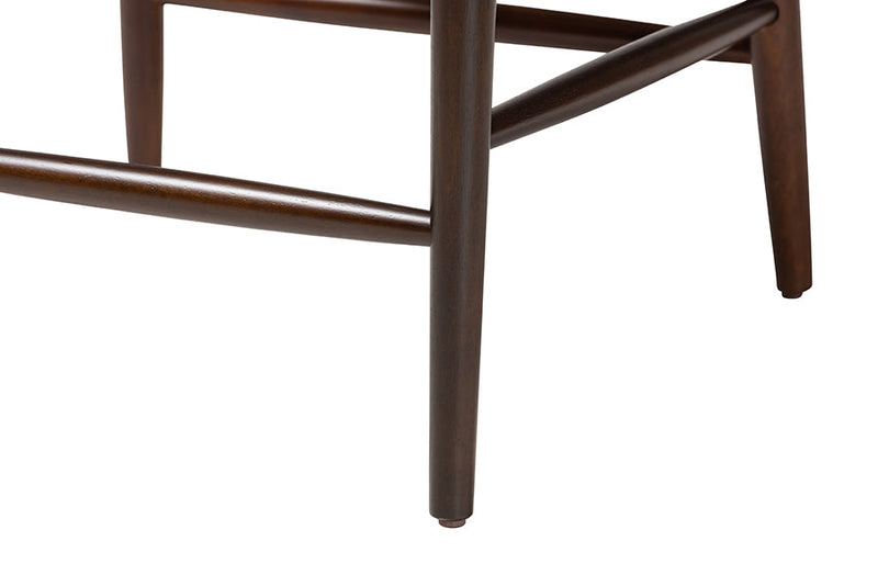 Marquetterie Counter Stool Set of 2 Baxton