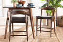 Marquetterie Counter Stool Set of 2 Baxton