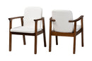 Mariette Boucle Upholstered Dining Chair Set of 2 Baxton