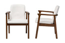 Mariette Boucle Upholstered Dining Chair Set of 2 Baxton