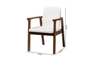 Mariette Boucle Upholstered Dining Chair Set of 2 Baxton