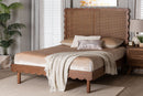 Nevada Scalloped Platform Bed, Queen Size Baxton