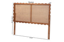 Nevada Scalloped Headboard, Queen Baxton
