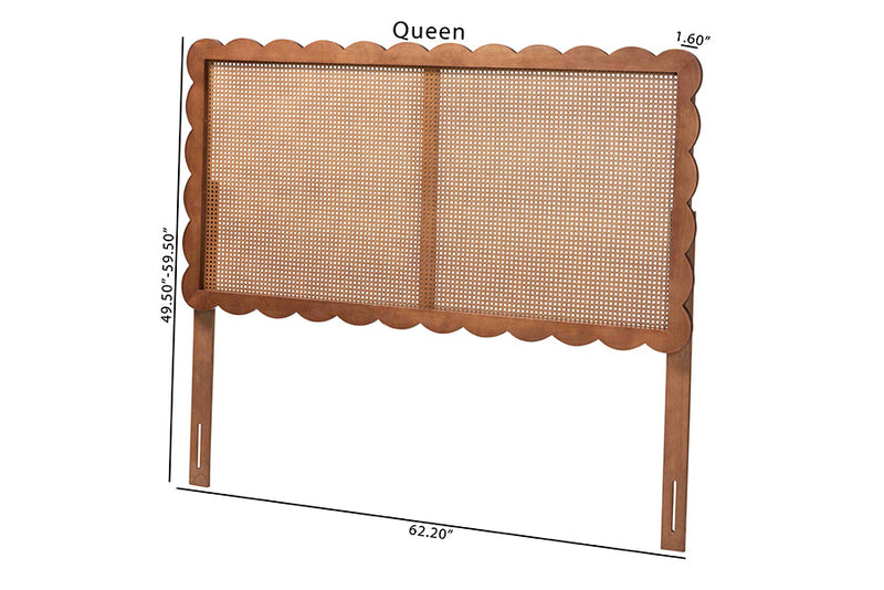 Nevada Scalloped Headboard, Queen Baxton