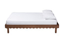 Nevada Scalloped Bed Frame, Queen Size Baxton