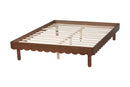 Nevada Scalloped Bed Frame, Queen Size Baxton