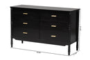 Matilde 6-Drawer Dresser Baxton