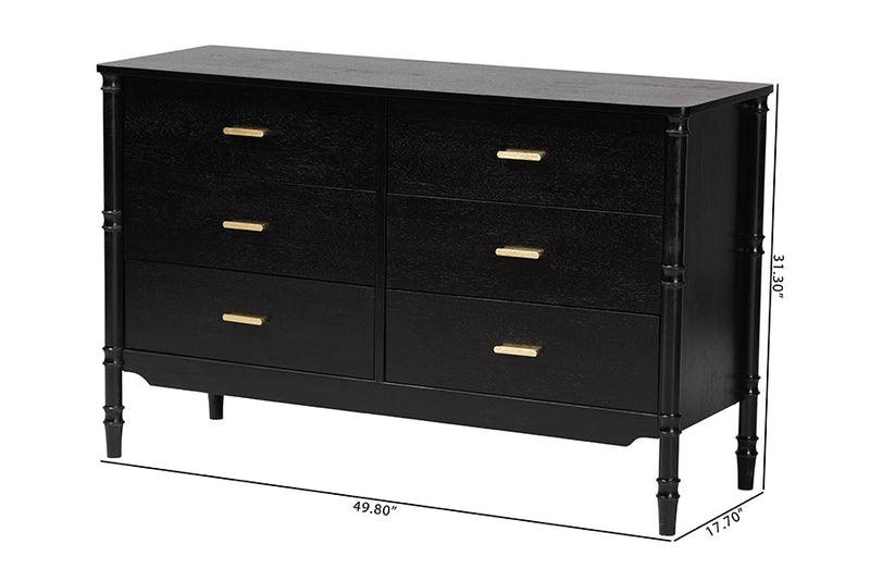 Matilde 6-Drawer Dresser Baxton