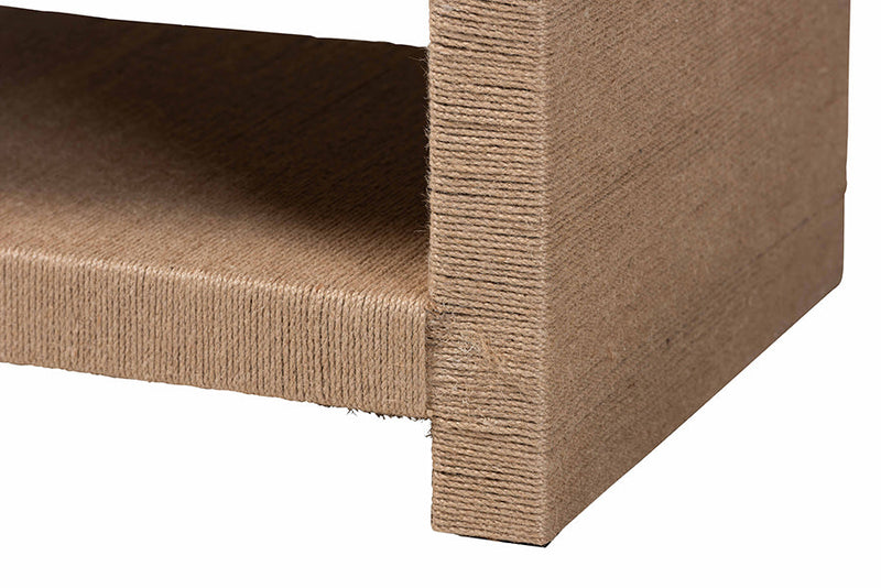 Cady Handwoven Jute Coffee Table Baxton