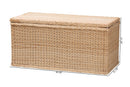 Chabela Braided Natural Rattan Chest with Lift-top Lid Baxton