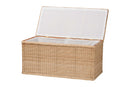 Chabela Braided Natural Rattan Chest with Lift-top Lid Baxton