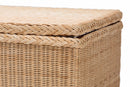Chabela Braided Natural Rattan Chest with Lift-top Lid Baxton