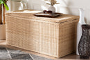Chabela Braided Natural Rattan Chest with Lift-top Lid Baxton