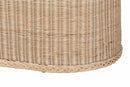 Ariba Braided Natural Rattan Storage Bench with Cushioned Lift-Top Lid Baxton
