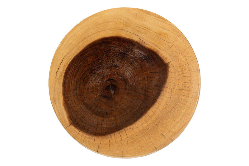 Adede Hand-carved Suar Wood Side Table Baxton