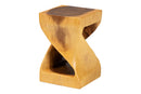 Scotlyn Hand-carved Suar Wood Side Table Baxton