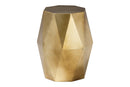 Rashtin Geometric Bronze Metal Accent Table Baxton