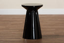 Wrenley Metal Scalloped Side Table Baxton