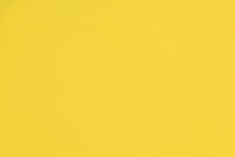 Lapis Yellow Metal Side Table with Scalloped Tray Top Baxton