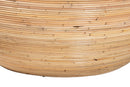 Theanna Laminated Natural Rattan Coffee Table Baxton