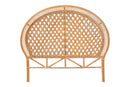 Keitha Natural Rattan Standalone Headboard, Queen Baxton
