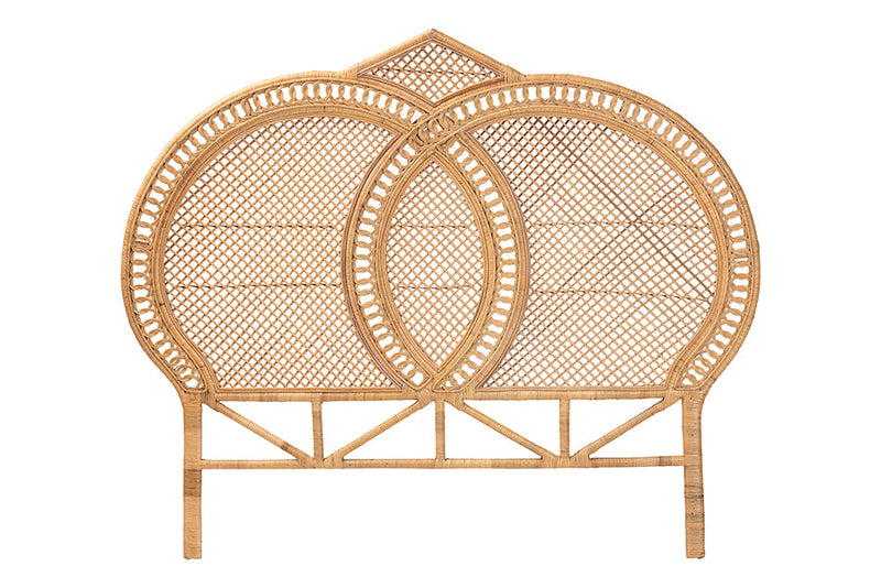 Idana Natural Rattan Standalone Headboard, Queen Baxton