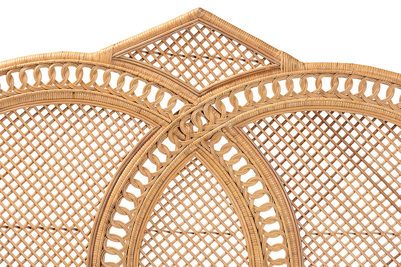 Idana Natural Rattan Standalone Headboard, Queen Baxton