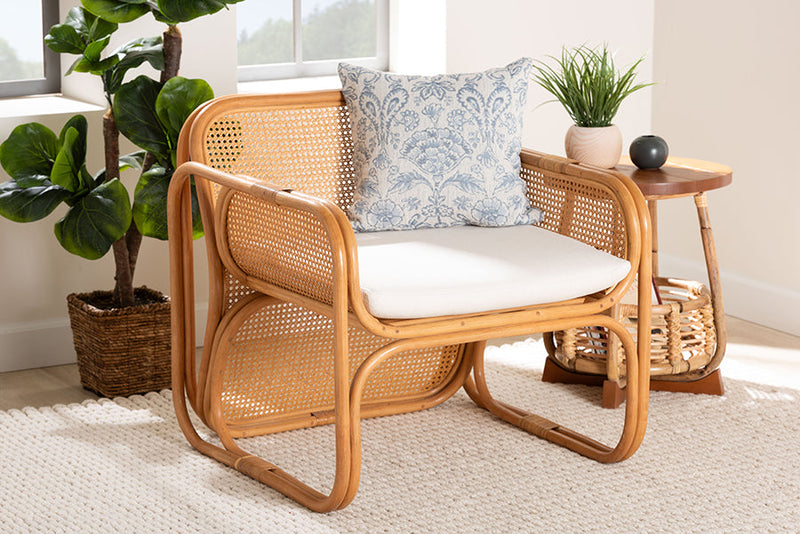Danton Natural Rattan Armchair Baxton
